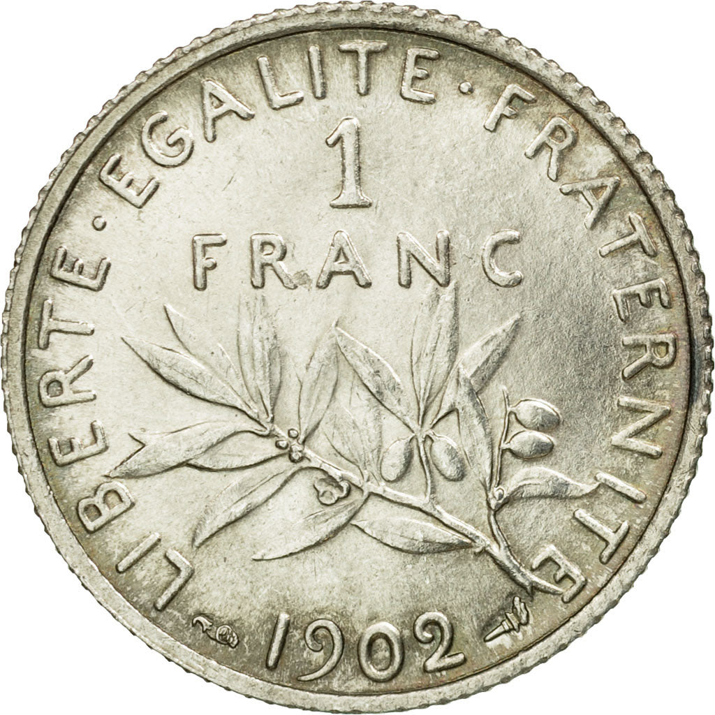 Monnaie, France, Semeuse, Franc, 1902, Paris, SUP+, Argent, KM:844.1, Le