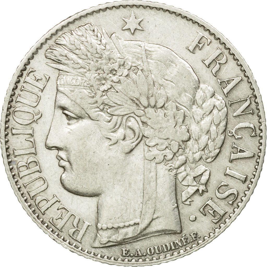 Moneta, Francia, Cérès, Franc, 1895, Paris, BB, Argento, KM:822.1, Le