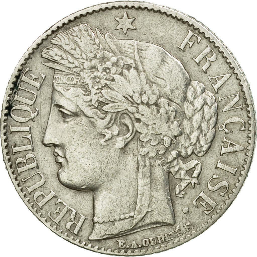 Coin, France, Cérès, Franc, 1888, Paris, AU(50-53), Silver, KM:822.1, Le