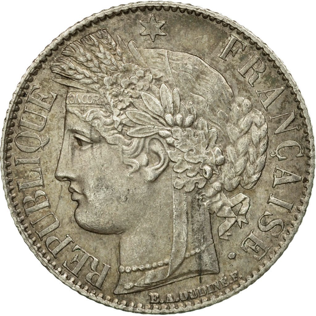 Moneda, Francia, Cérès, Franc, 1888, Paris, EBC, Plata, KM:822.1, Le