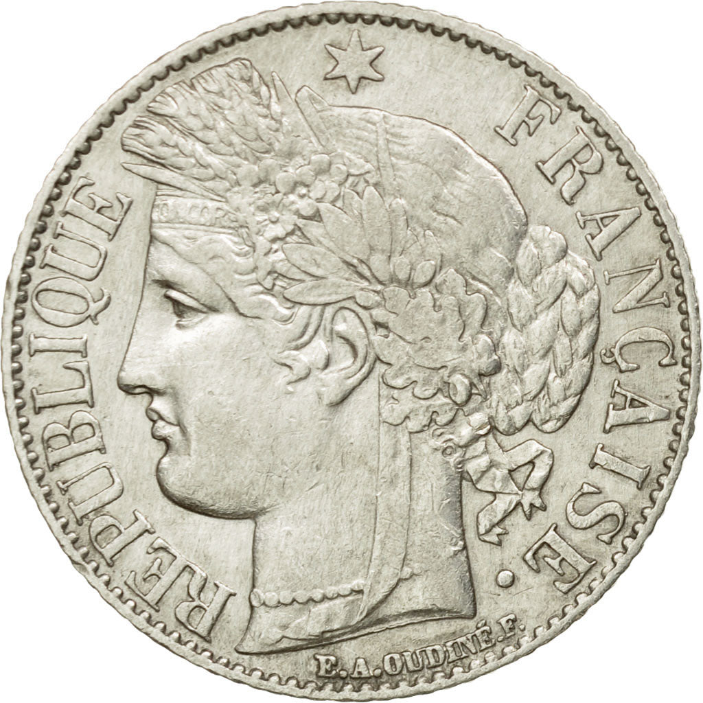 Coin, France, Cérès, Franc, 1888, Paris, MS(60-62), Silver, KM:822.1, Le