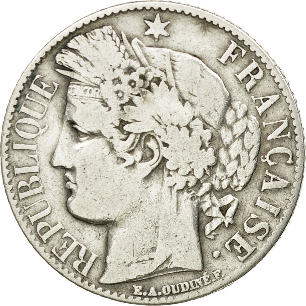Coin, France, Cérès, Franc, 1887, Paris, VF(30-35), Silver, KM:822.1, Le