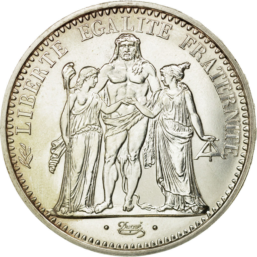 Coin, France, Hercule, 10 Francs, 1971, Paris, MS(63), Silver, KM:932, Le