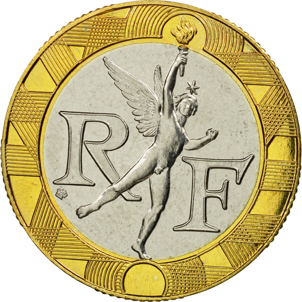 Munten, Frankrijk, Génie, 10 Francs, 1999, Paris, FDC, Aluminum-Bronze