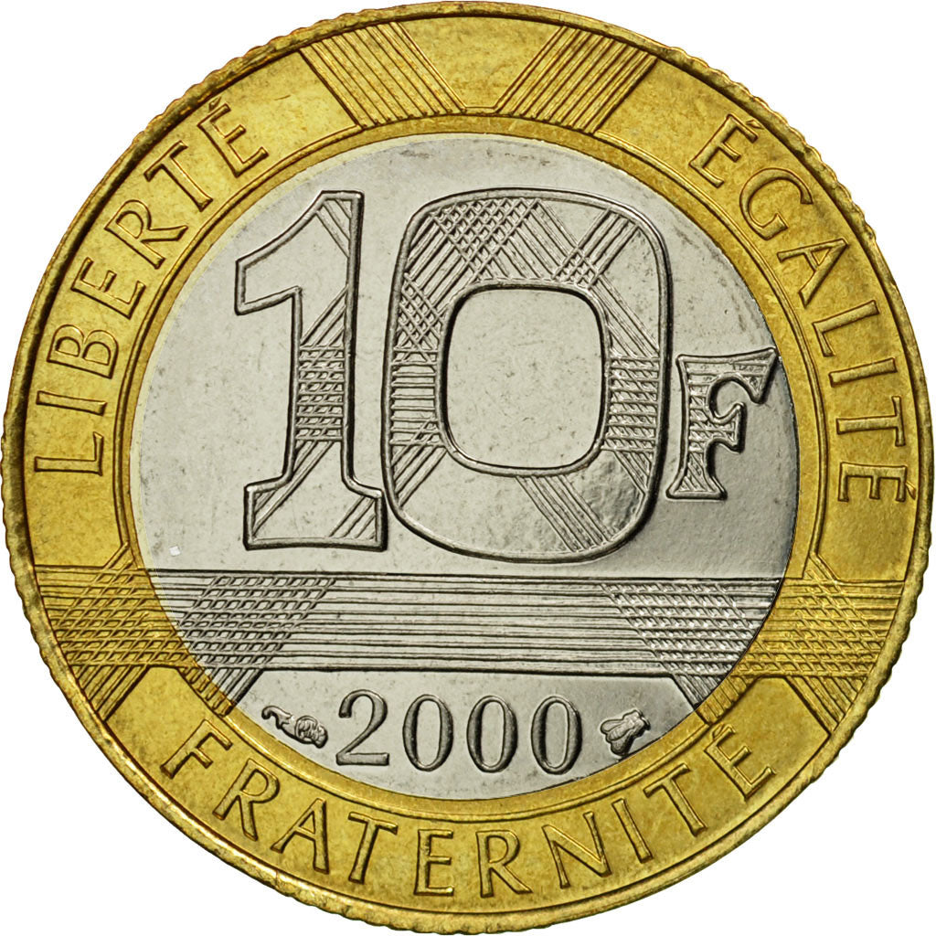 Moneda, Francia, Génie, 10 Francs, 2000, Paris, EBC, Aluminio - bronce