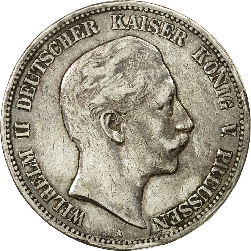 Coin, German States, PRUSSIA, Wilhelm II, 5 Mark, 1902, Berlin, EF(40-45)