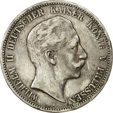Coin, German States, PRUSSIA, Wilhelm II, 5 Mark, 1902, Berlin, EF(40-45)