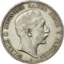 Coin, German States, PRUSSIA, Wilhelm II, 5 Mark, 1902, Berlin, AU(50-53)
