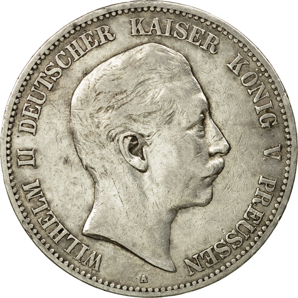 Coin, German States, PRUSSIA, Wilhelm II, 5 Mark, 1903, Berlin, EF(40-45)