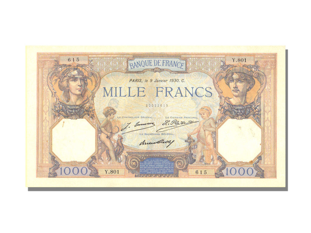 France, 1000 Francs, 1 000 F 1927-1940 ''Cérès et Mercure'', 1930, KM #79a, 1...