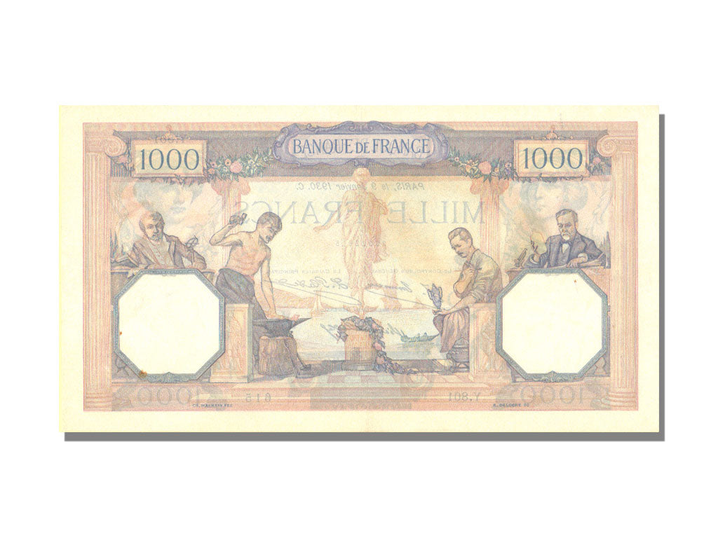 France, 1000 Francs, 1 000 F 1927-1940 ''Cérès et Mercure'', 1930, KM #79a, 1...
