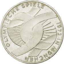Coin, GERMANY - FEDERAL REPUBLIC, 10 Mark, 1972, Hambourg, AU(55-58), Silver