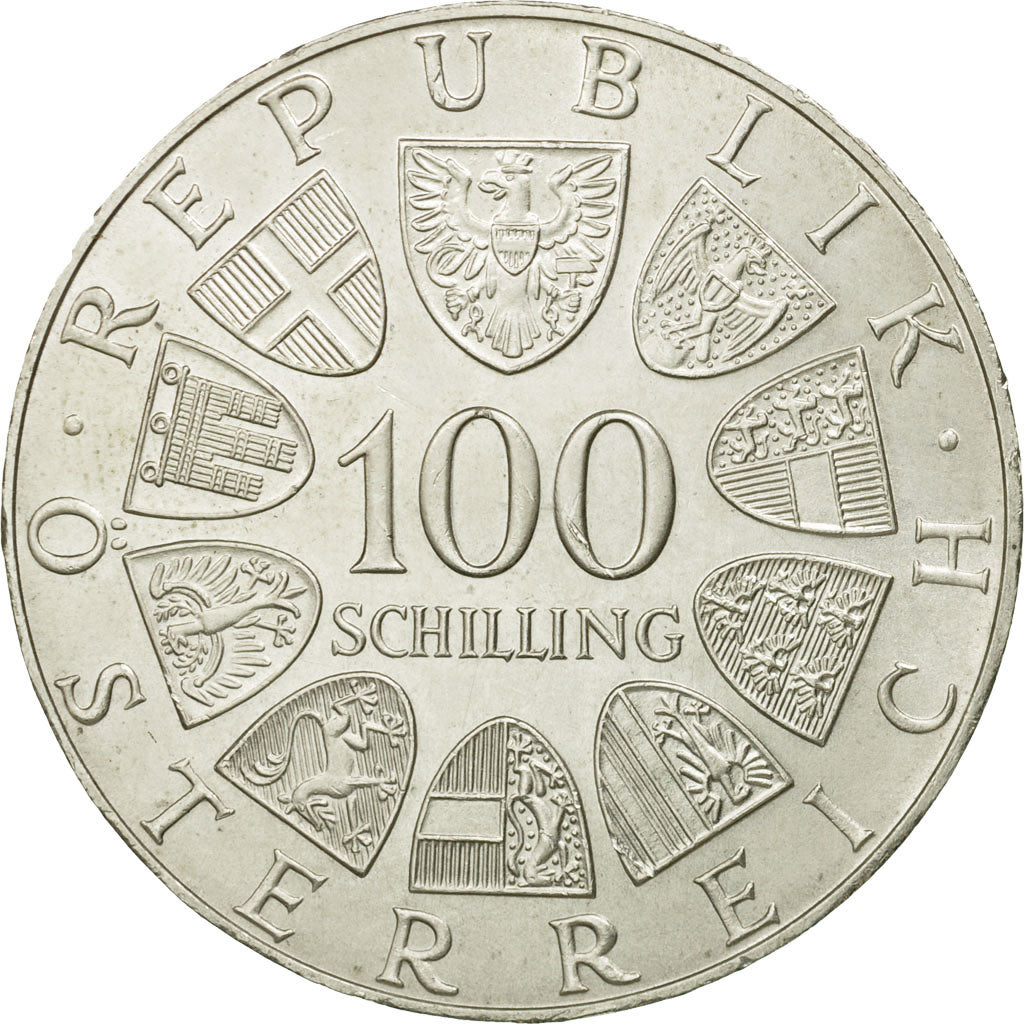 Coin, Austria, 100 Schilling, 1974, AU(55-58), Silver, KM:2926