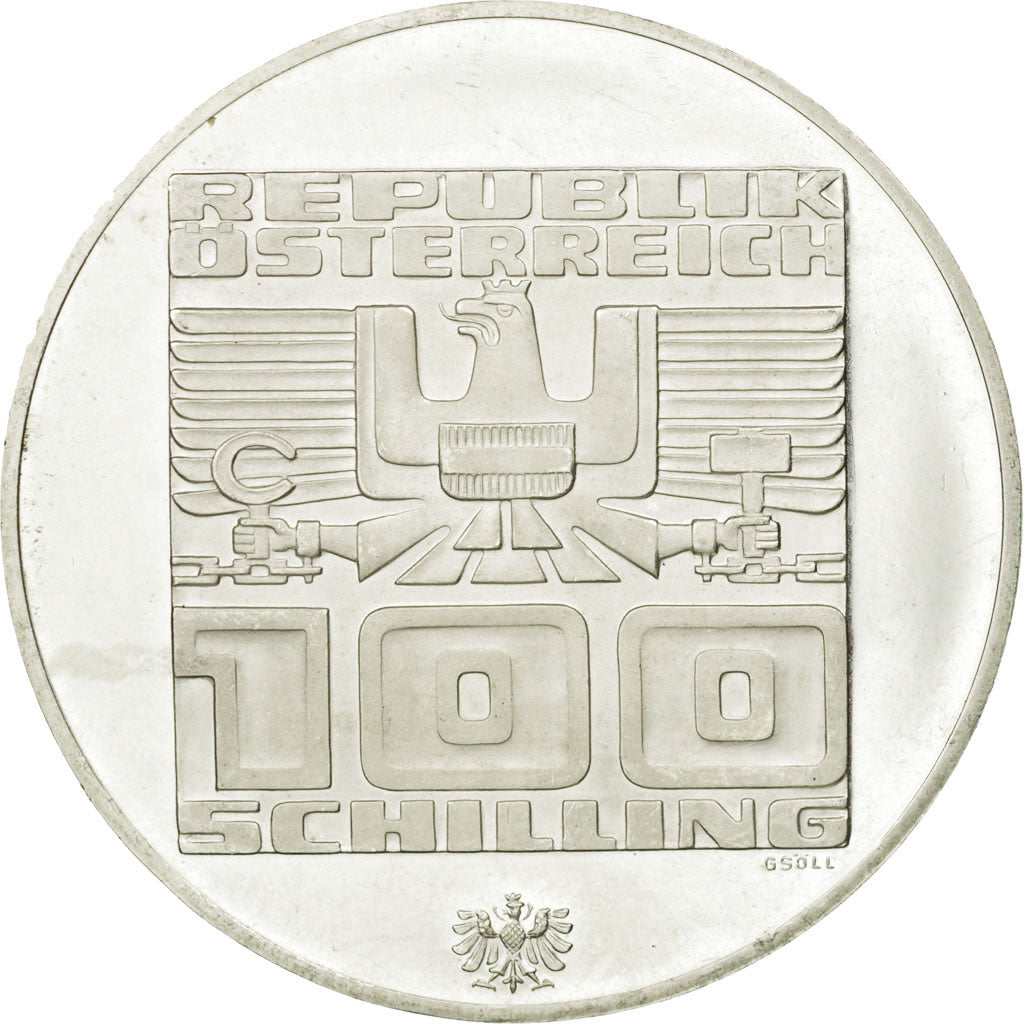 Coin, Austria, 100 Schilling, 1976, AU(55-58), Silver, KM:2928