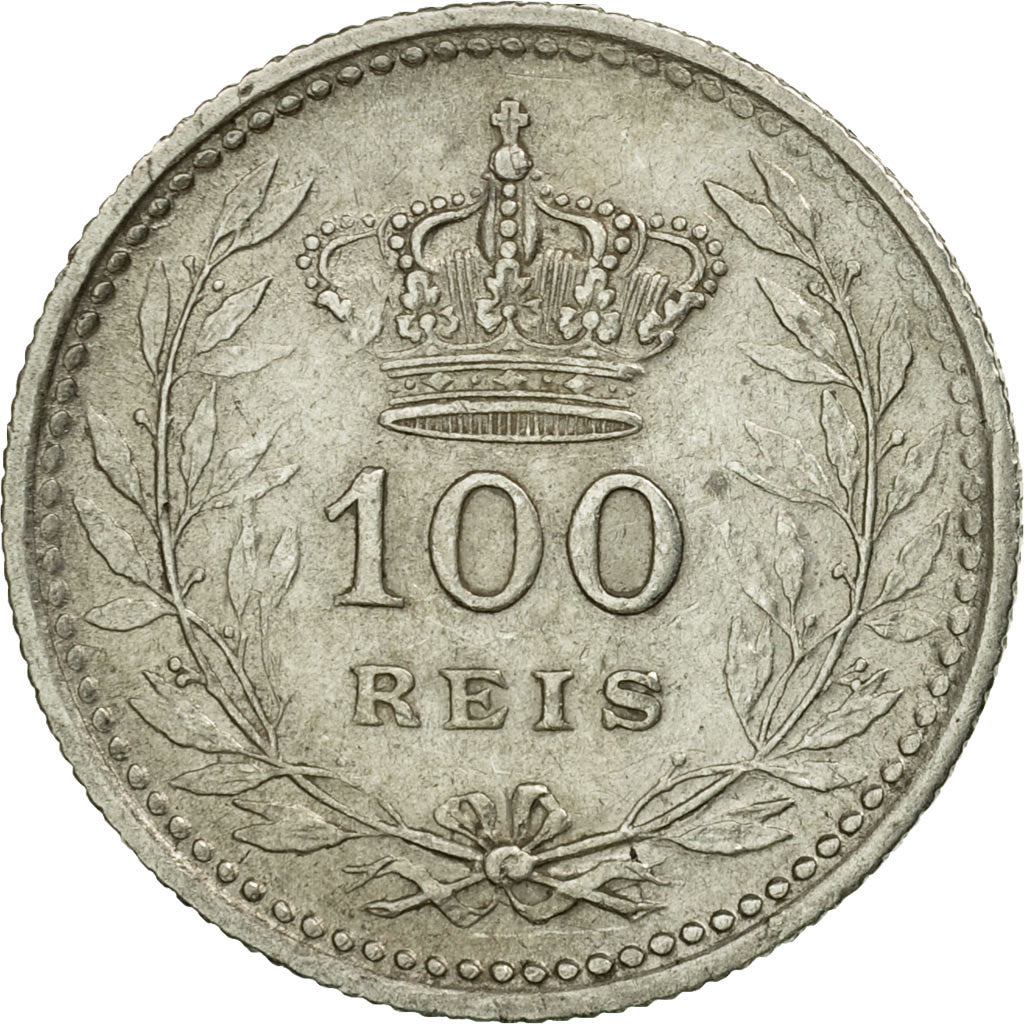 Coin, Portugal, Manuel II, 100 Reis, 1909, EF(40-45), Silver, KM:548