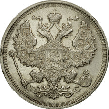 Coin, Russia, Nicholas II, 20 Kopeks, 1915, Saint-Petersburg, EF(40-45), Silver