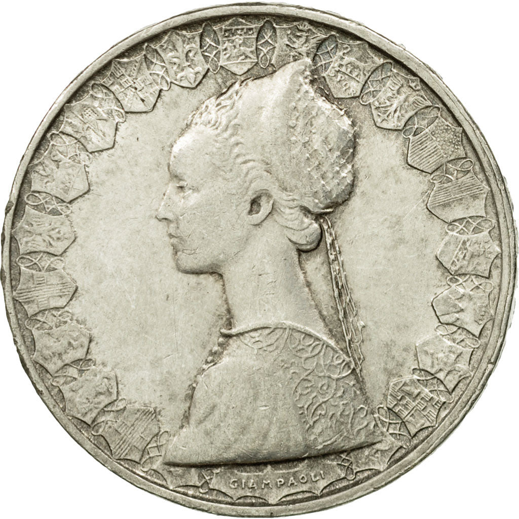 Coin, Italy, 500 Lire, 1958, Rome, EF(40-45), Silver, KM:98