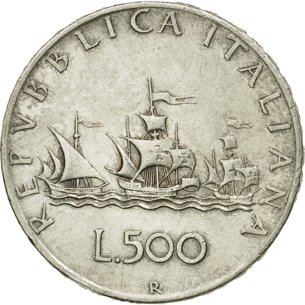 Coin, Italy, 500 Lire, 1958, Rome, EF(40-45), Silver, KM:98