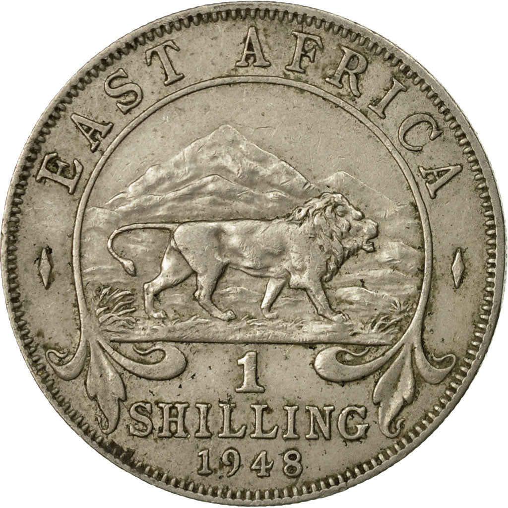 Coin, EAST AFRICA, George VI, Shilling, 1948, VF(30-35), Copper-nickel, KM:31