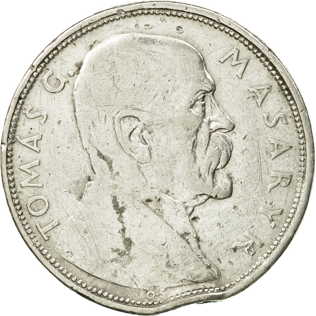 Coin, Czechoslovakia, 10 Korun, 1928, VF(20-25), Silver, KM:12
