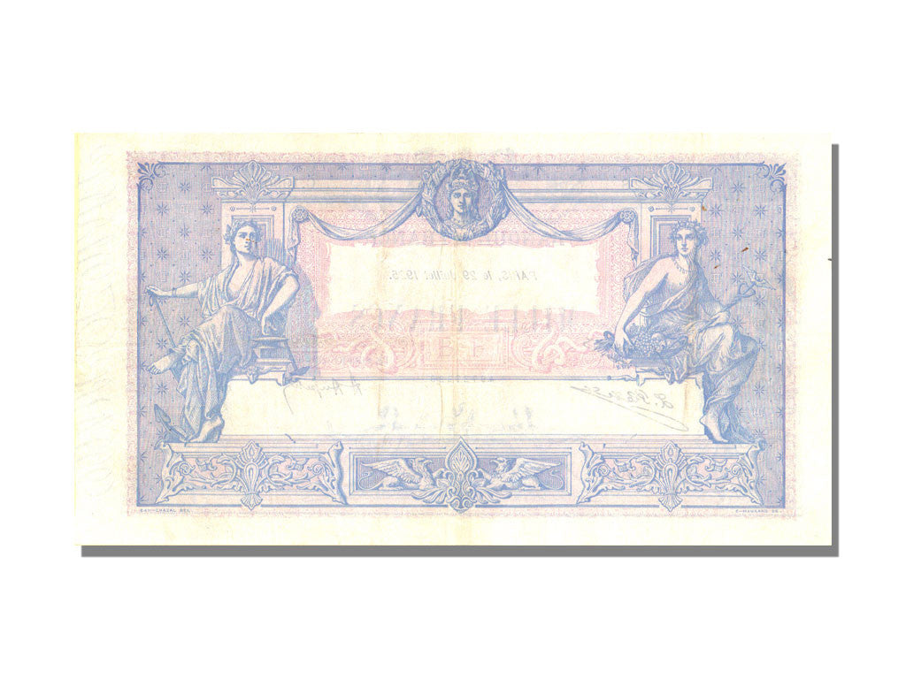 Banknote, France, 1000 Francs, 1 000 F 1889-1926 ''Bleu et Rose'', 1925