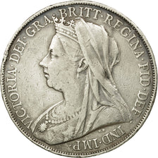 Coin, Great Britain, Victoria, Crown, 1900, EF(40-45), Silver, KM:783