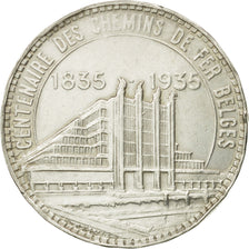Monnaie, Belgique, 50 Francs, 50 Frank, 1935, SUP, Argent, KM:106.1