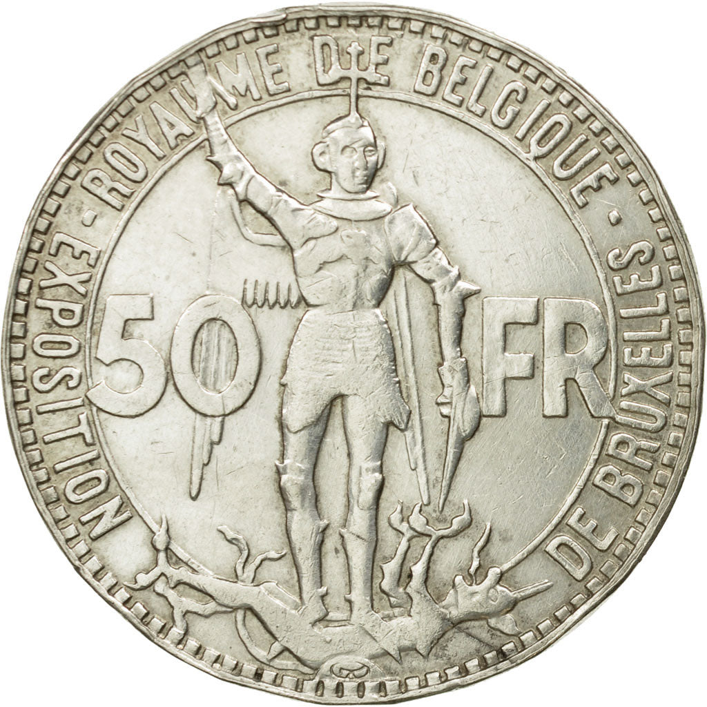 Monnaie, Belgique, 50 Francs, 50 Frank, 1935, SUP, Argent, KM:106.1