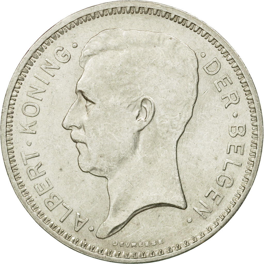 Coin, Belgium, 20 Francs, 20 Frank, 1934, MS(63), Silver, KM:104.1