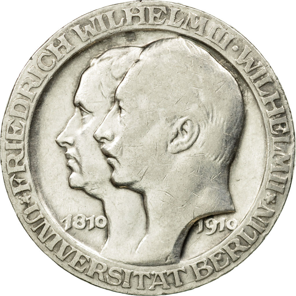 Münze, Deutsch Staaten, PRUSSIA, Wilhelm II, 3 Mark, 1910, Berlin, VZ, Silber