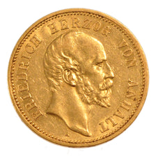 German States, 20 Mark, 1896, Berlin, KM #26, AU(50-53), Gold, 7.90