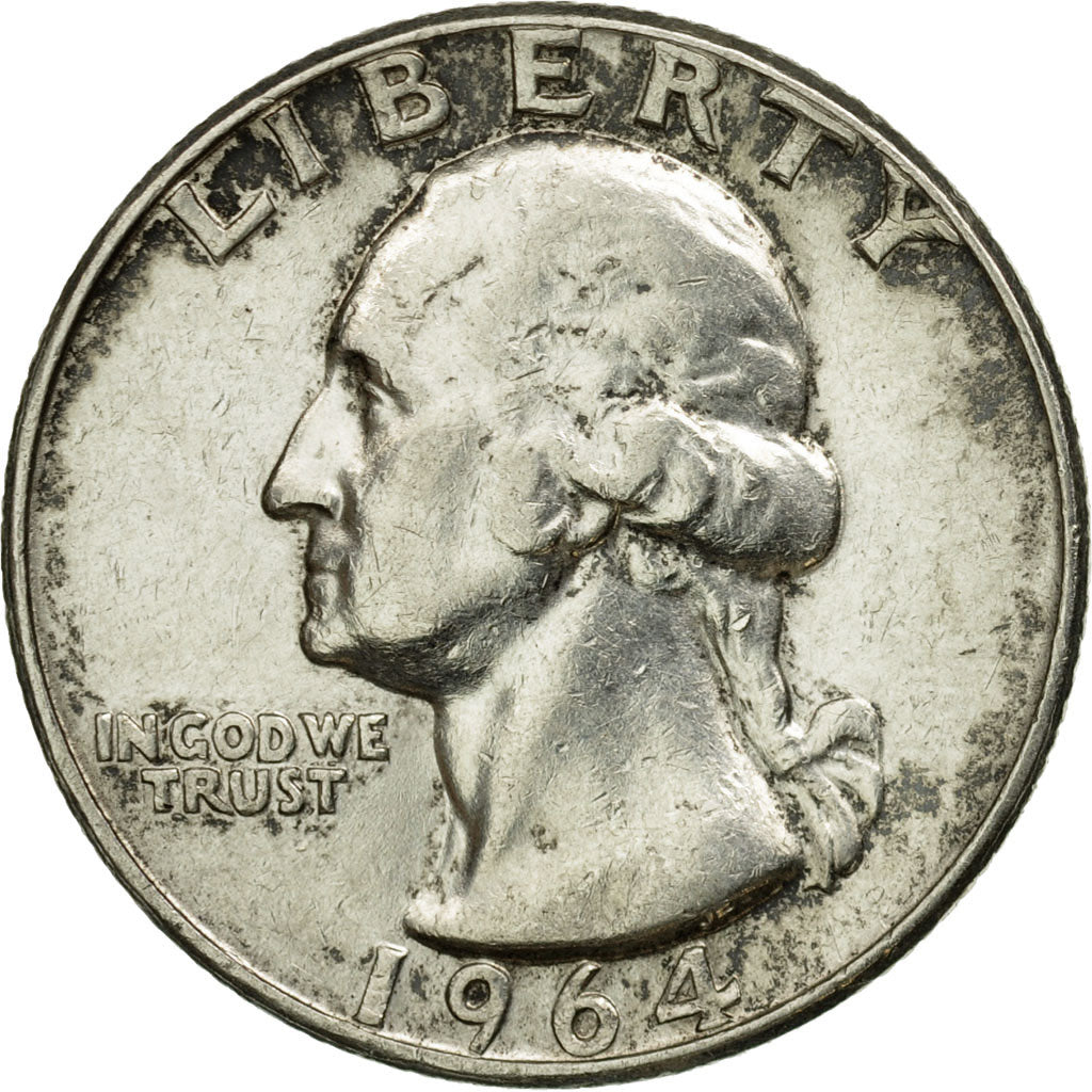 Moneda, Estados Unidos, Washington Quarter, Quarter, 1964, U.S. Mint