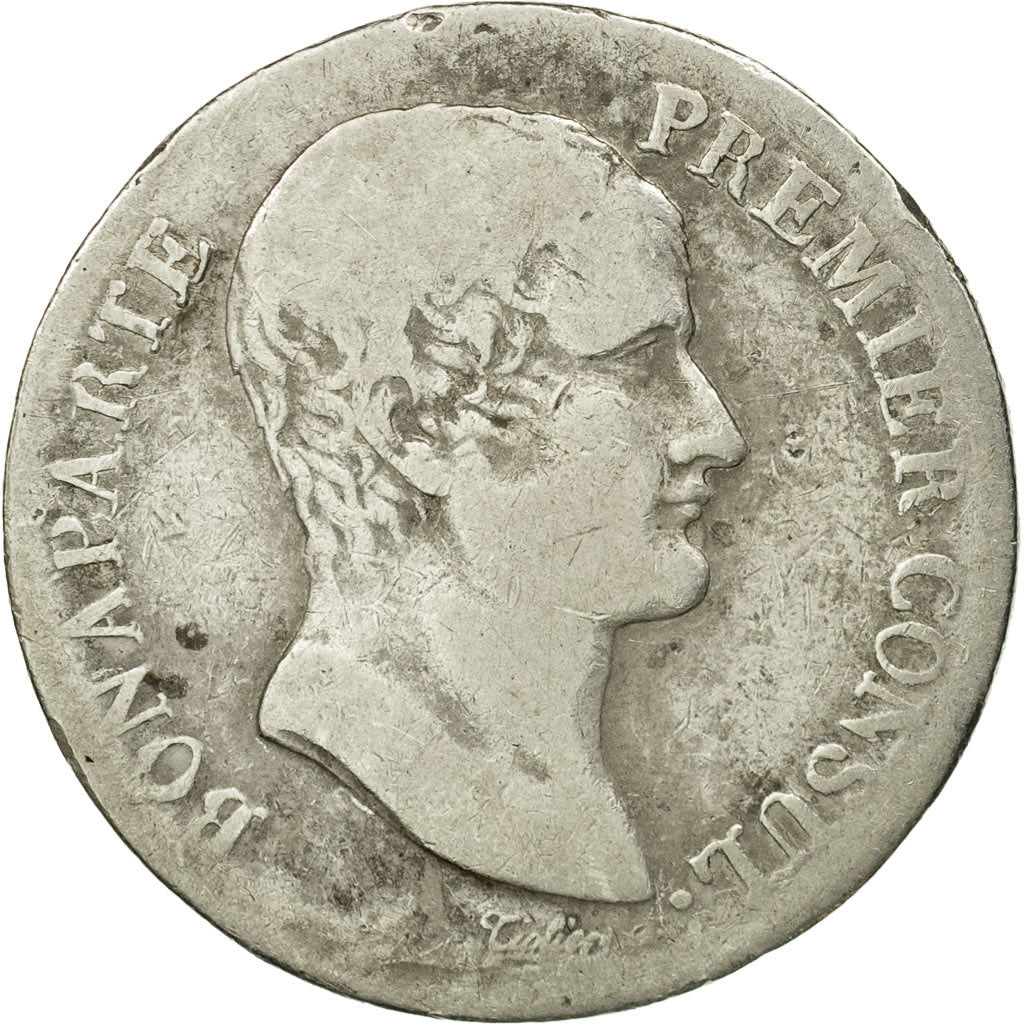 Coin, France, Napoléon I, 5 Francs, An 12 (1804), Perpignan, VG(8-10), Silver