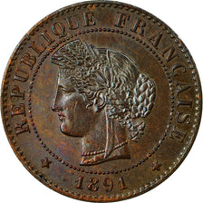 Münze, Frankreich, Cérès, Centime, 1891, Paris, VZ, Bronze, KM:826.1, Le