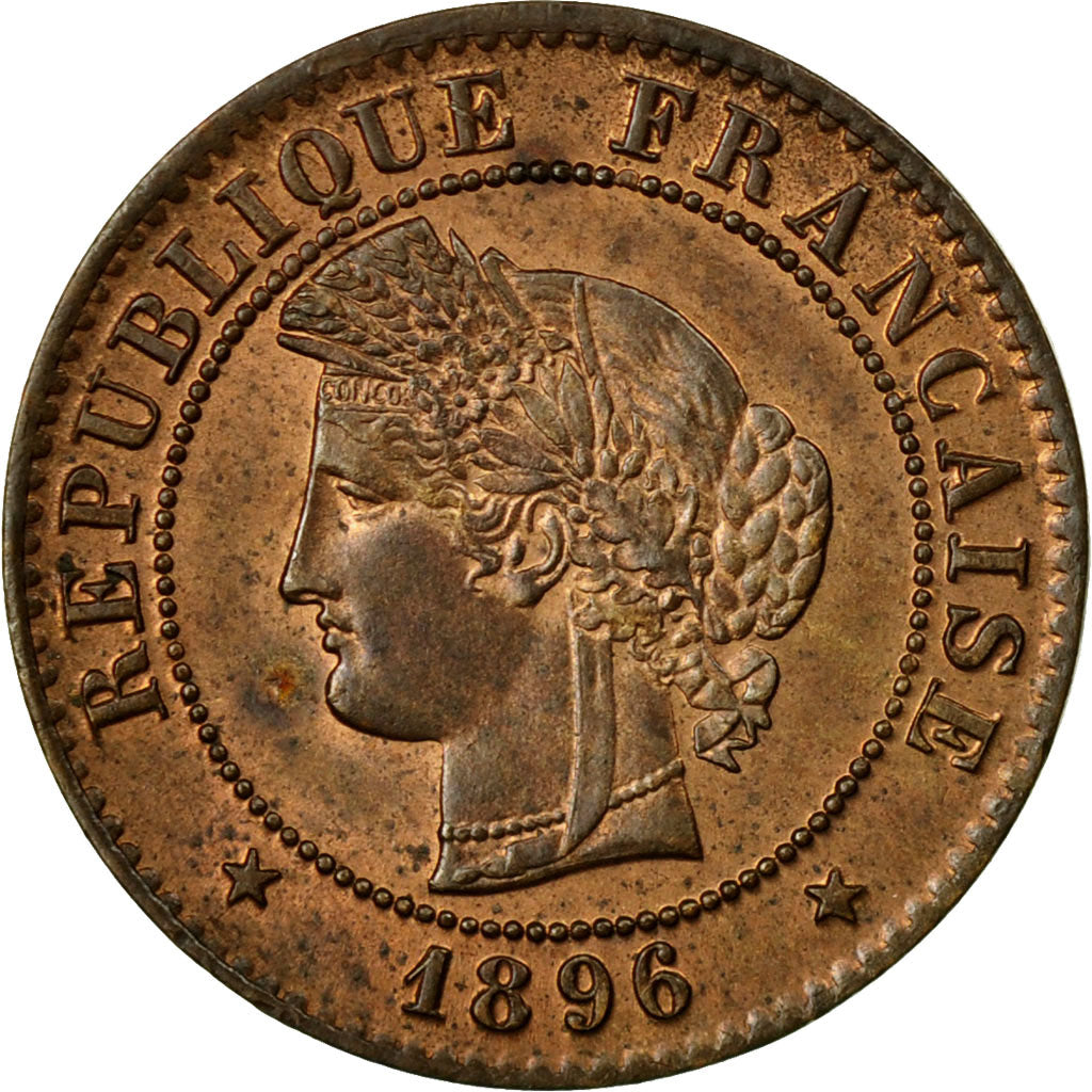 Coin, France, Cérès, Centime, 1896, Paris, AU(55-58), Bronze, KM:826.1, Le