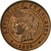 Coin, France, Cérès, Centime, 1896, Paris, AU(55-58), Bronze, KM:826.1, Le