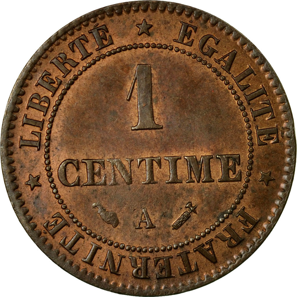 Coin, France, Cérès, Centime, 1896, Paris, AU(55-58), Bronze, KM:826.1, Le