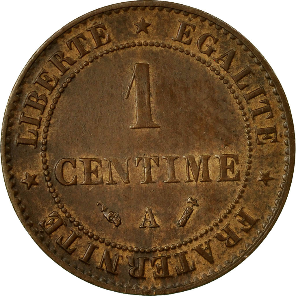 Coin, France, Cérès, Centime, 1895, Paris, AU(55-58), Bronze, KM:826.1, Le