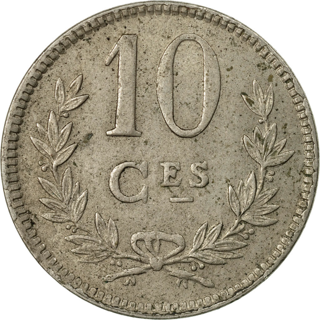 Coin, Luxembourg, Charlotte, 10 Centimes, 1924, VF(30-35), Copper-nickel, KM:34