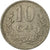 Münze, Luxemburg, Charlotte, 10 Centimes, 1924, S+, Copper-nickel, KM:34