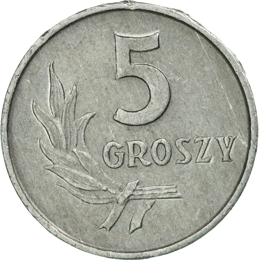 Munten, Polen, 5 Groszy, 1972, Warsaw, PR, Aluminium, KM:A46