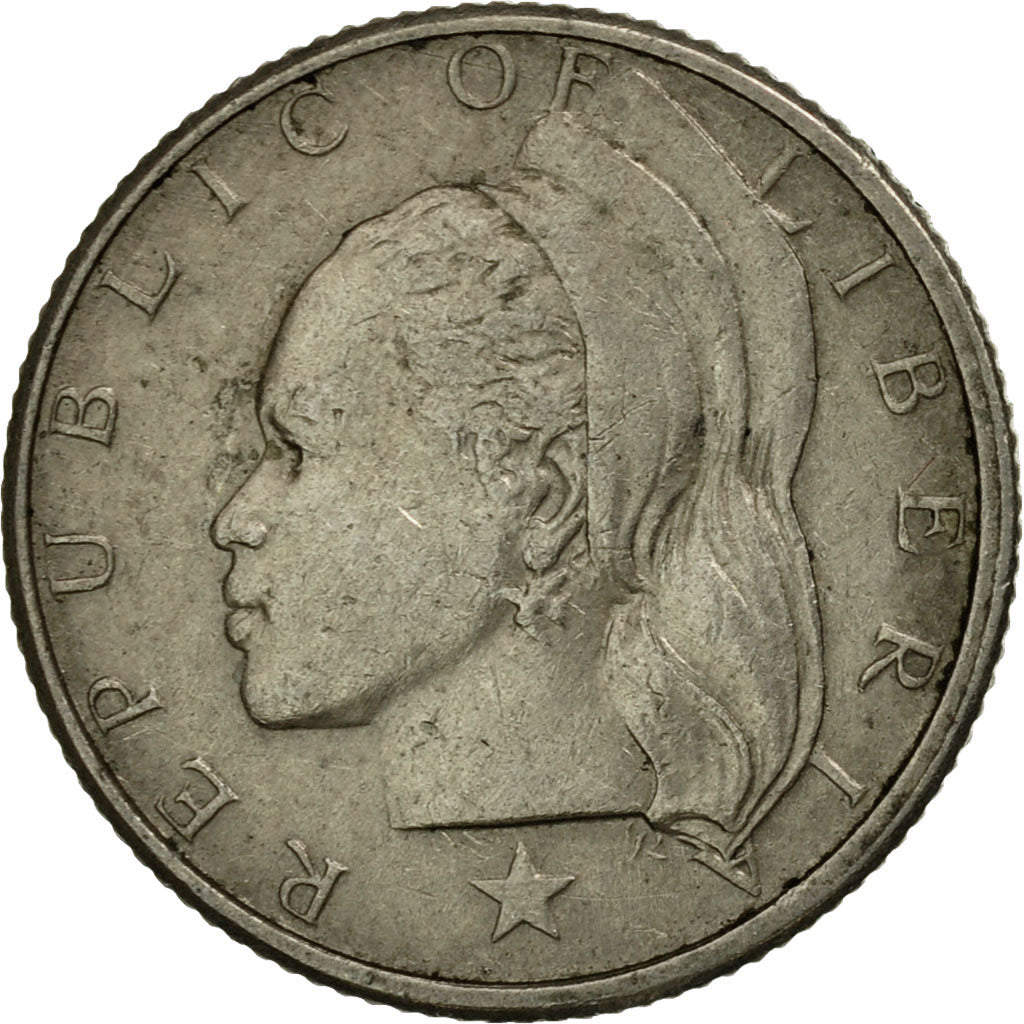 Coin, Liberia, 10 Cents, 1970, EF(40-45), Copper-nickel, KM:15a.2