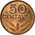 Coin, Portugal, 50 Centavos, 1977, VF(30-35), Bronze, KM:596