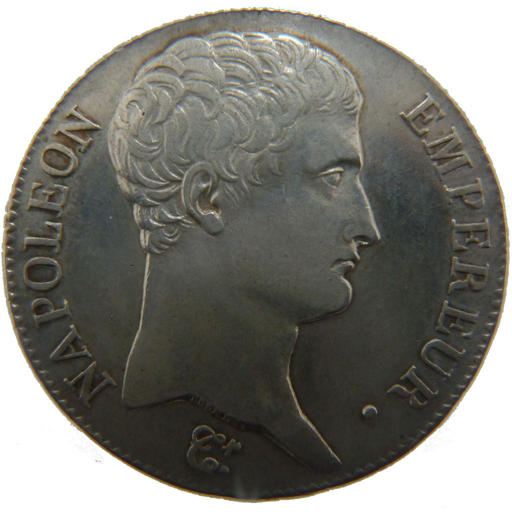 FRANCE, Napoléon I, 5 Francs, 1808, Bayonne, KM #662.9, AU(50-53), Silver, G...