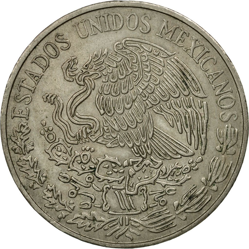 Moneta, Messico, 5 Pesos, 1971, Mexico City, BB, Rame-nichel, KM:472