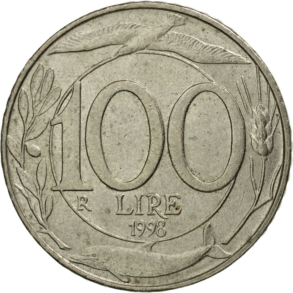 Münze, Italien, 100 Lire, 1998, Rome, SS, Copper-nickel, KM:159