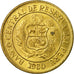 Coin, Peru, 10 Soles, 1980, Lima, VF(30-35), Brass, KM:272.2