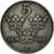 Coin, Sweden, Gustaf V, 5 Öre, 1946, EF(40-45), Iron, KM:812