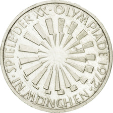 Coin, GERMANY - FEDERAL REPUBLIC, 10 Mark, 1972, Stuttgart, AU(55-58), Silver