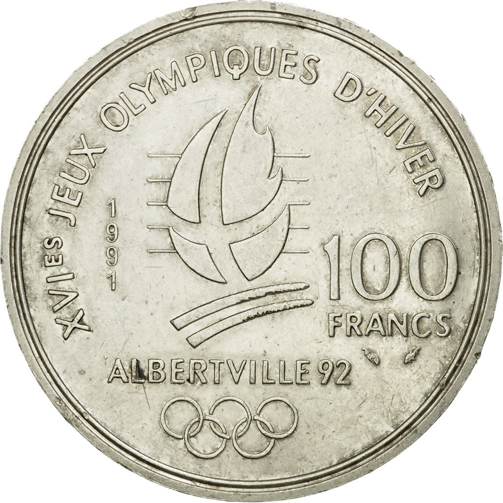 Coin, France, 100 Francs, 1991, EF(40-45), Silver, KM:993
